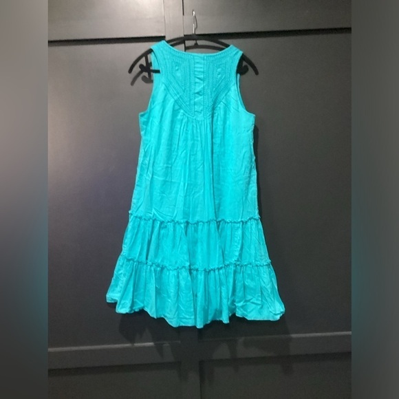 Klozlyne prairie style crochet sleeveless cotton summer sun dress petite L - Picture 2 of 8